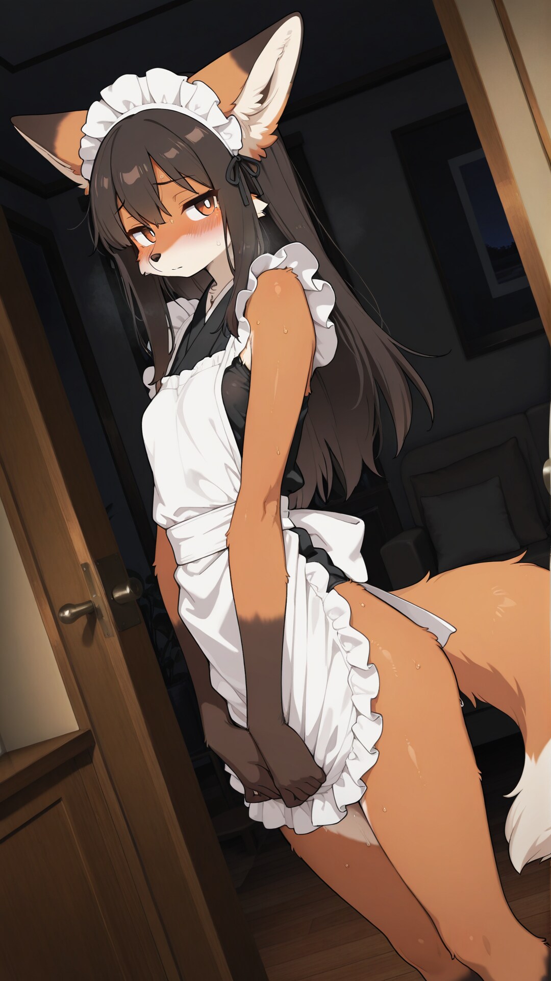 あの...用意されてた制服、下が無いんですけど...
