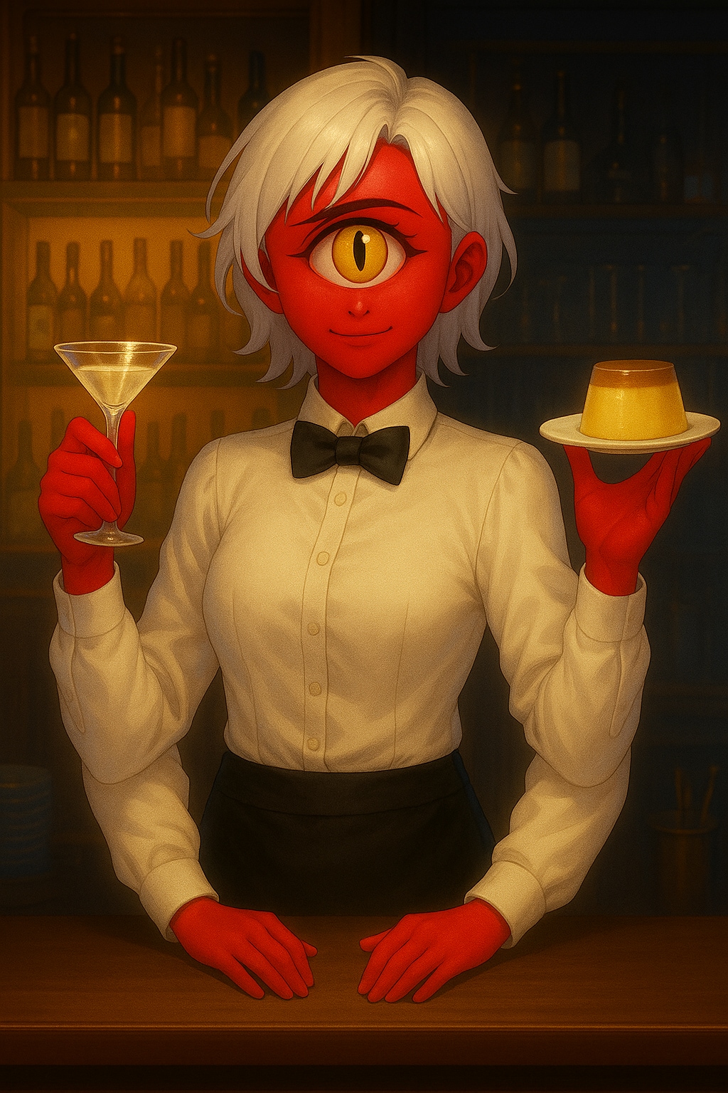 単眼多腕赤肌バーテンダーさん