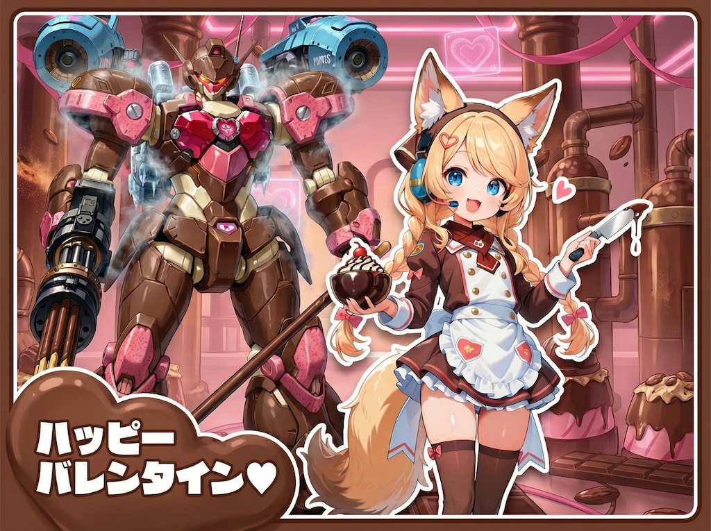 バレンタインチョコパ……ロボパイ！