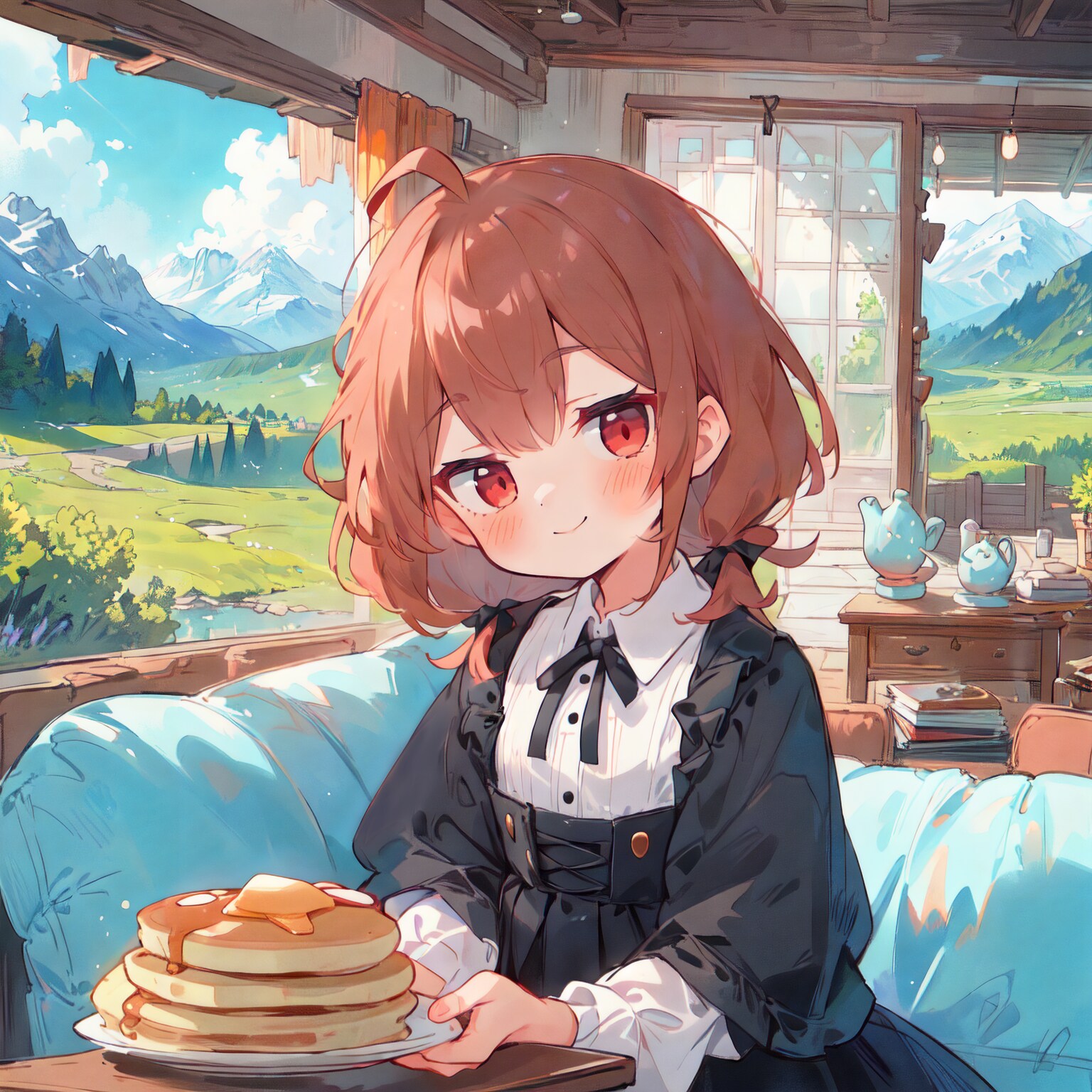 ジト目のおさげちゃん