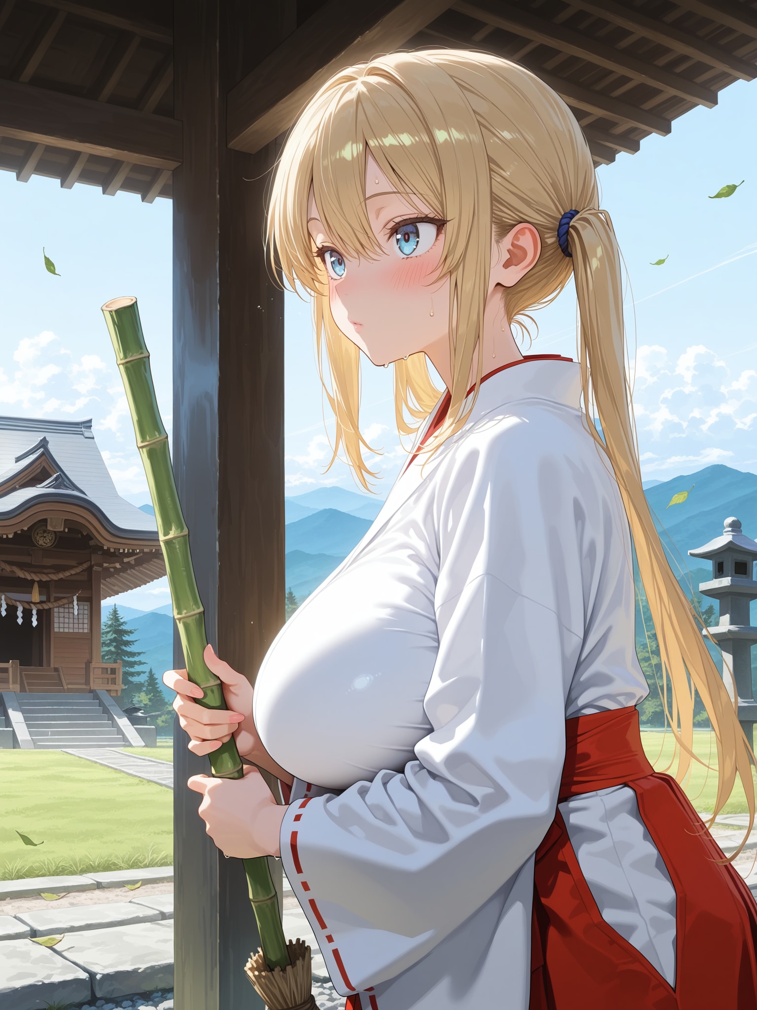 聖域に縛られた注連縄の巫女① | の人気AIイラスト・グラビア