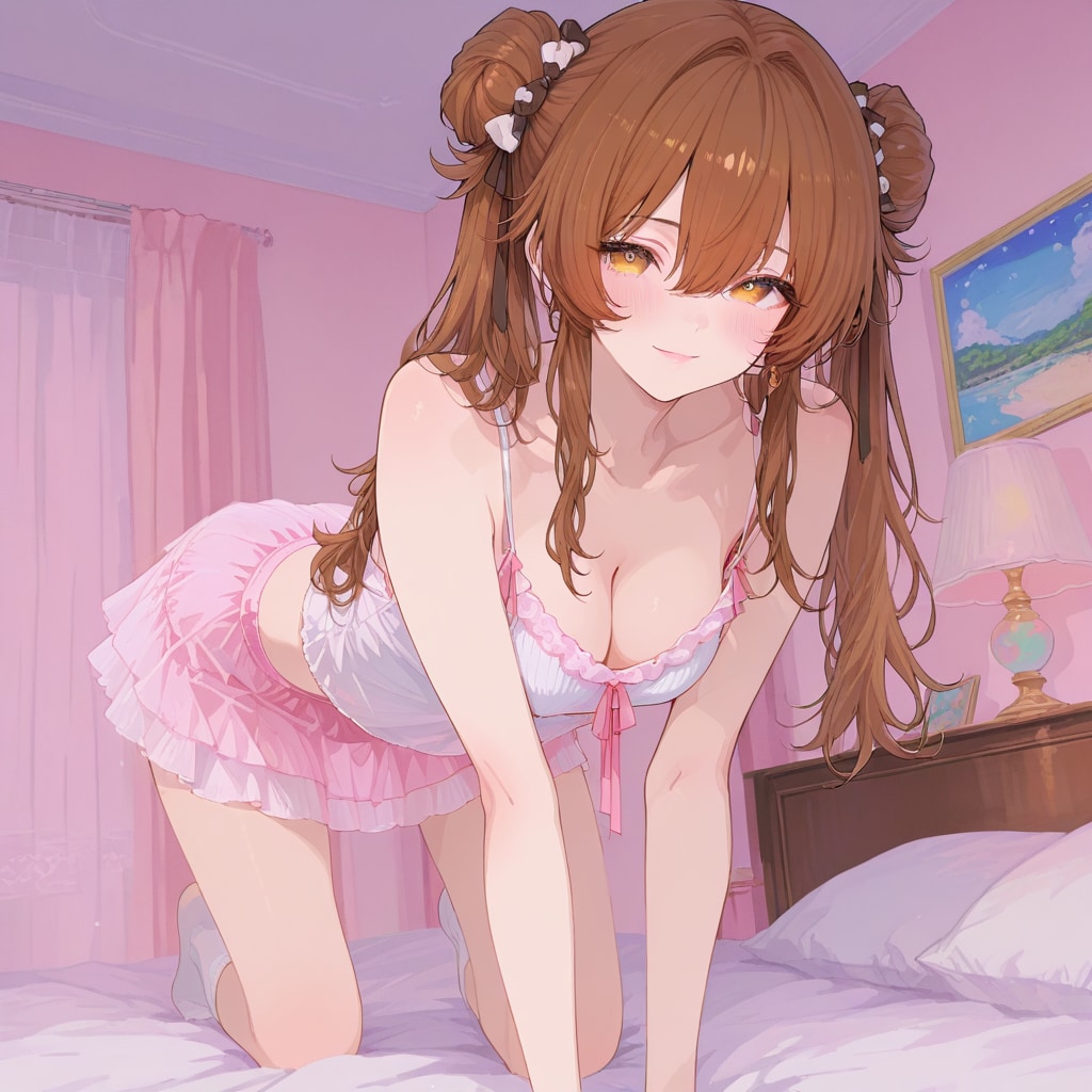 APRICOTでチャパツインテール