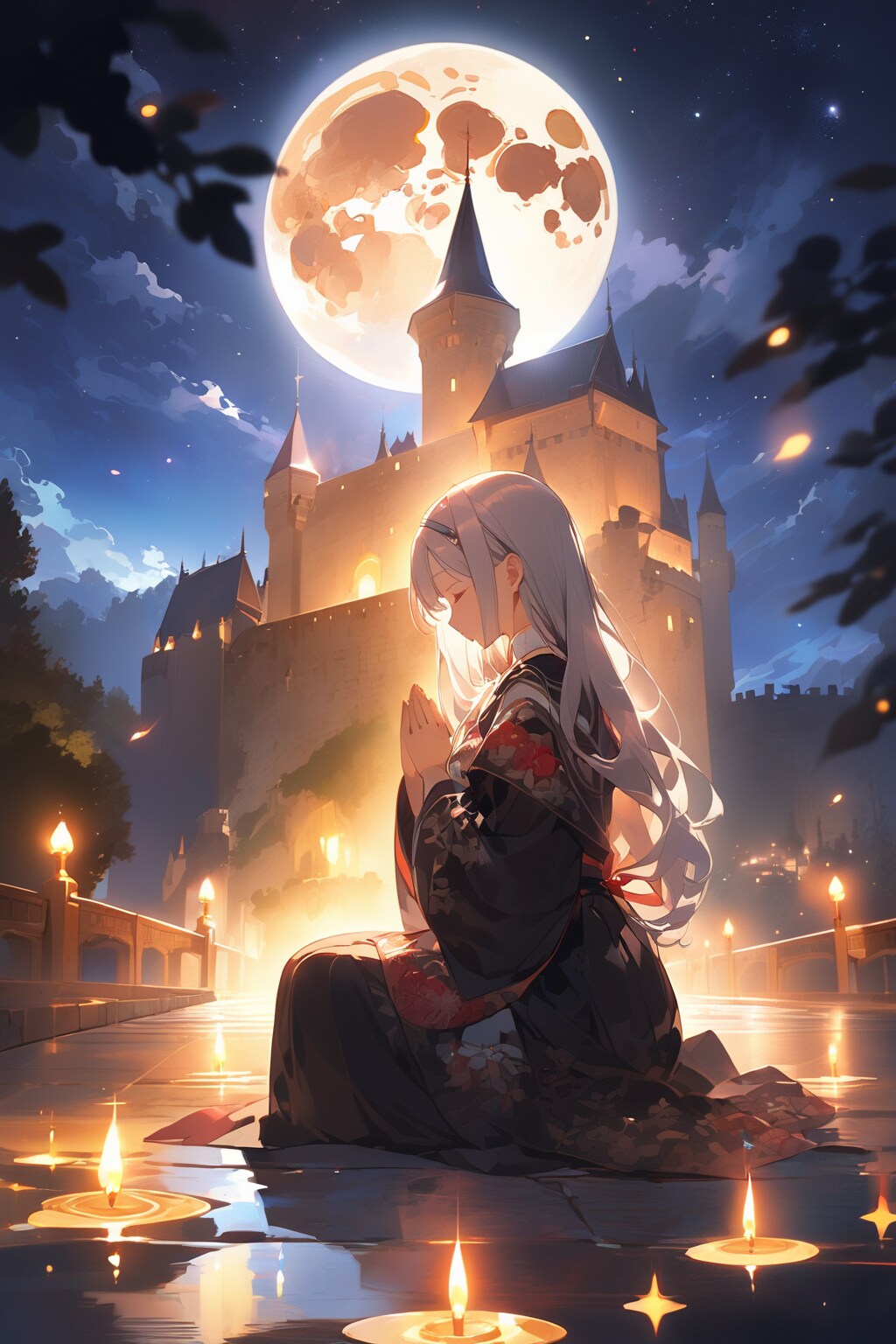 月に祈る | の人気AIイラスト・グラビア