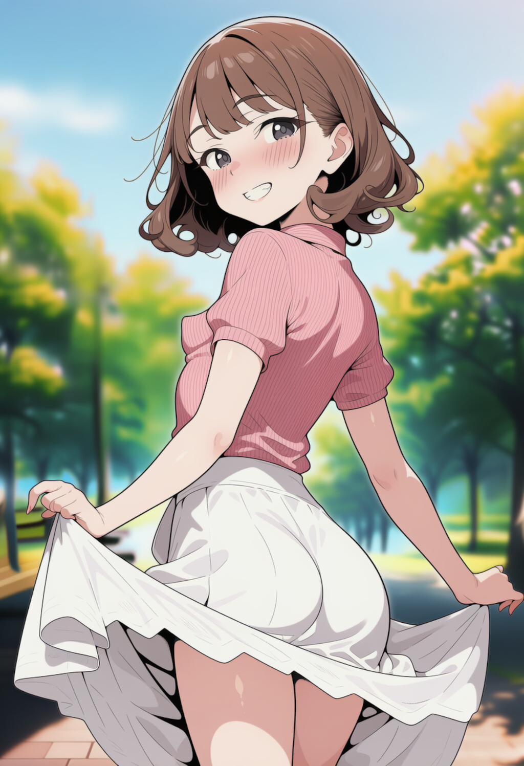 【露出】パーマちゃん