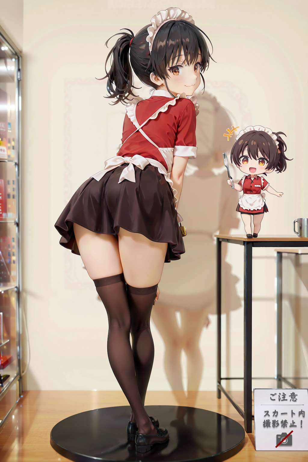 絶対領域のウェイトレスさんをフィギュア化 Y909