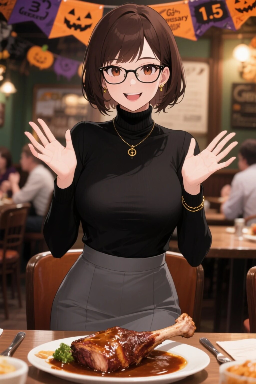 白石文乃先生のハロウィン