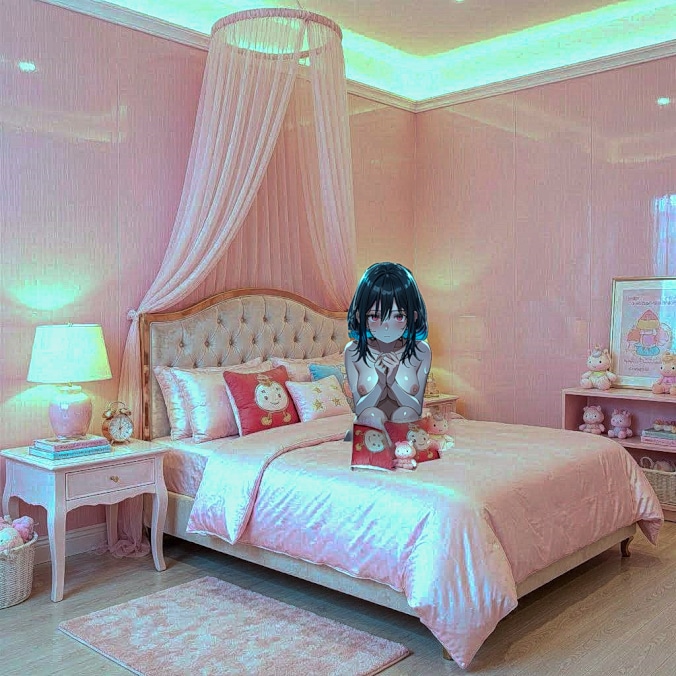 ３キャラクター好きの少女の為のベッド