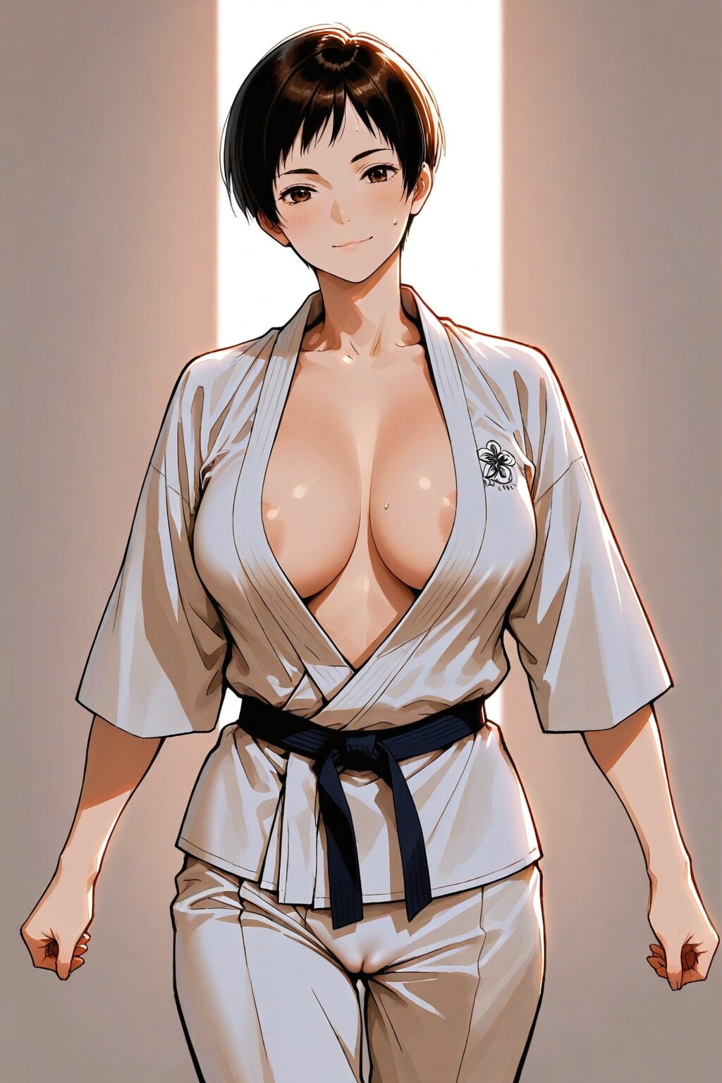 女子柔道部員