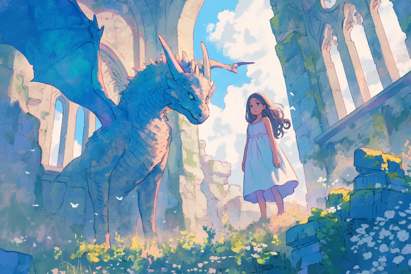 ドラゴンと少女（竜騎士）31 | の人気AIイラスト・グラビア