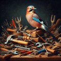 Eurasian jay in tools 3枚目