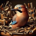 Eurasian jay in tools 4枚目