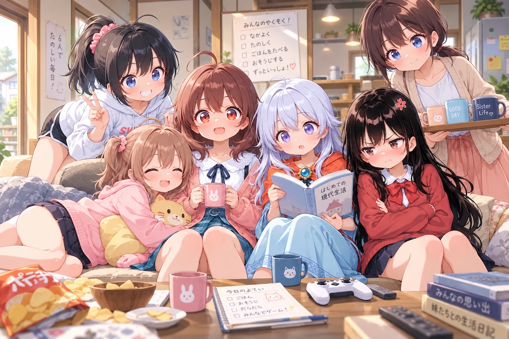 6人の妹(？)