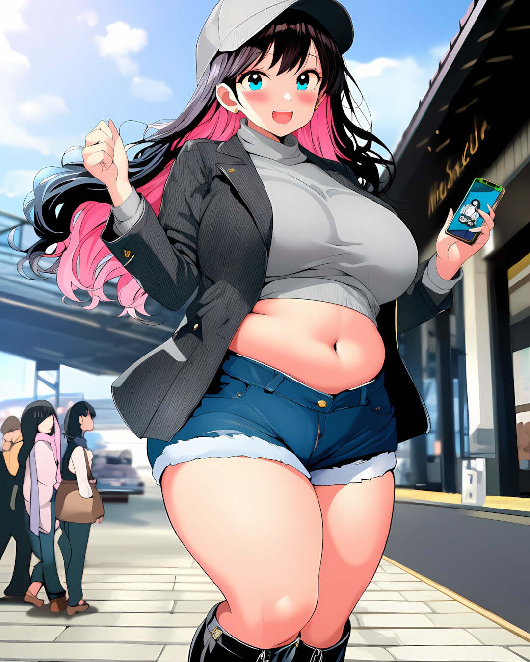 🧢ツイードジャケットで通学✨元気なY2Kギャルリナ