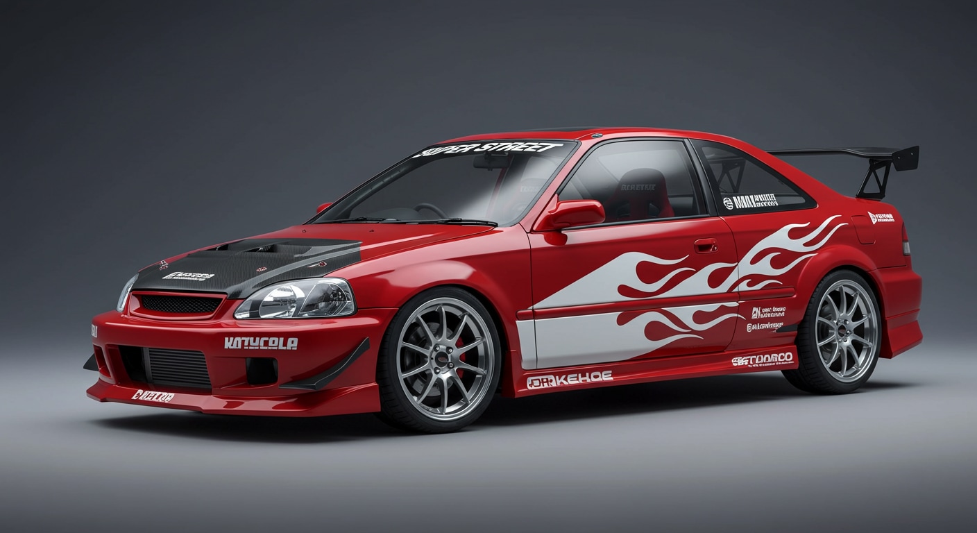 シビッククーペ | の人気AIイラスト・グラビア