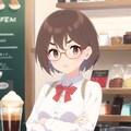 コーヒーショップ店員の若葉しずく+初期画 2枚目
