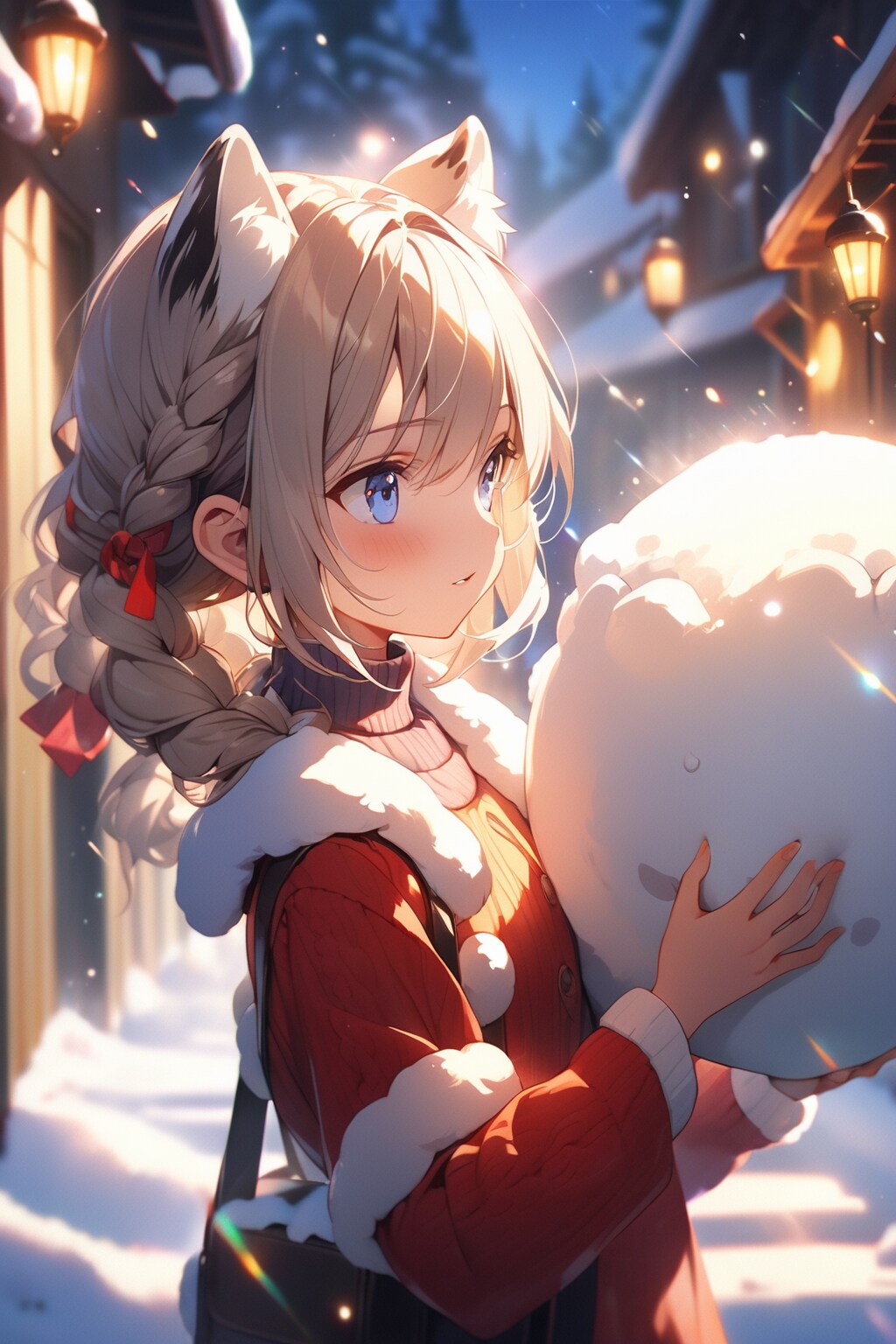 初めての雪遊び
