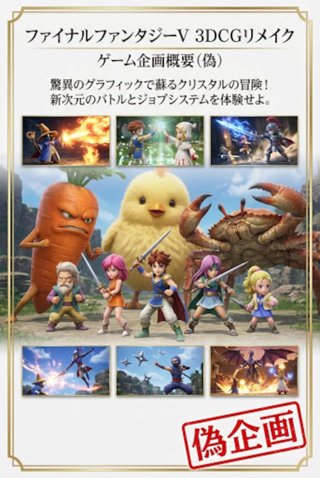 ファイナルファンタジー5　3DCGリメイク