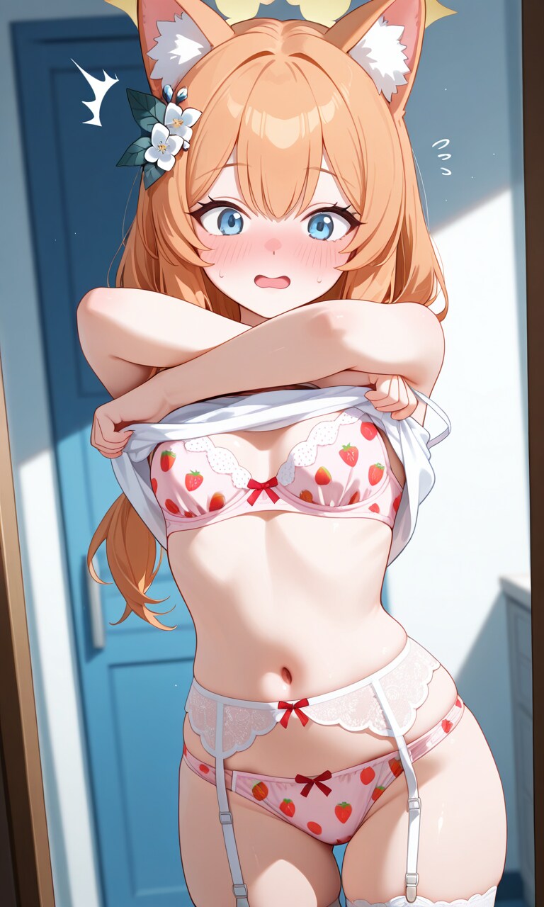 着替え中だったマリー