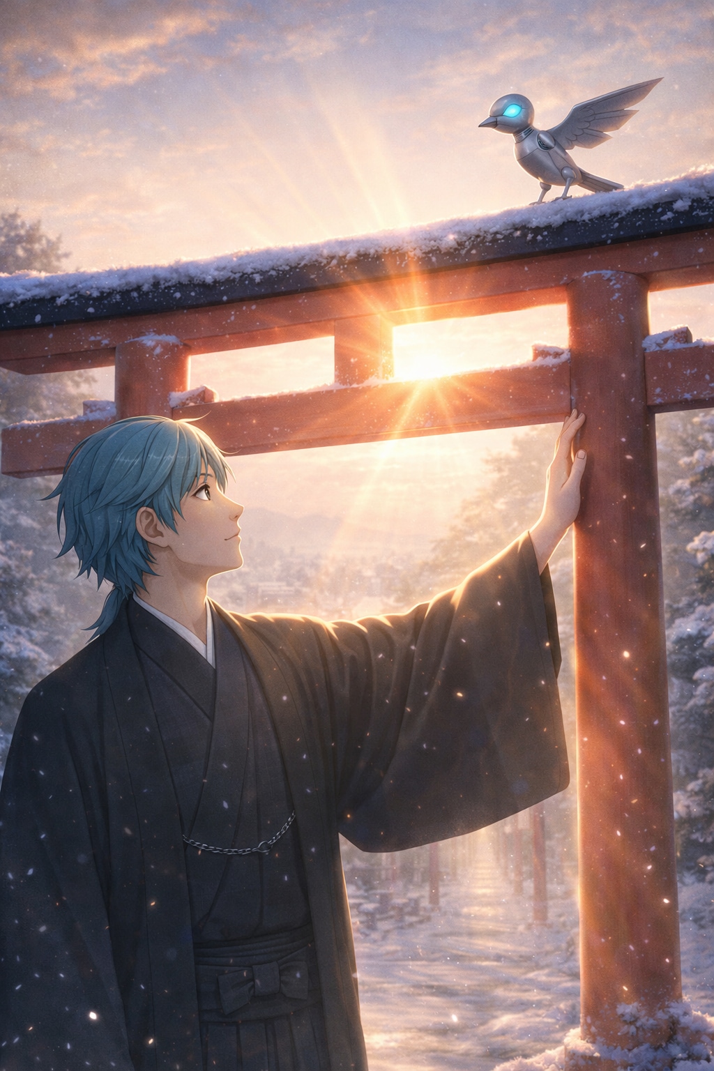 ナビと機械鳥セルマ | の人気AIイラスト・グラビア