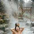 岩風呂ではしゃぐ③ 3枚目