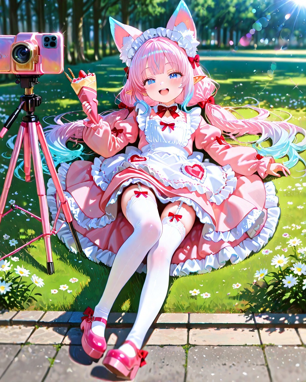 10枚）クレープとケモ耳エルフさん②