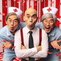 ナースのぶお2号と3ショット 4枚目