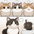 猫　漫画風 3枚目