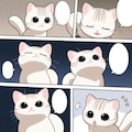 猫　漫画風 12枚目