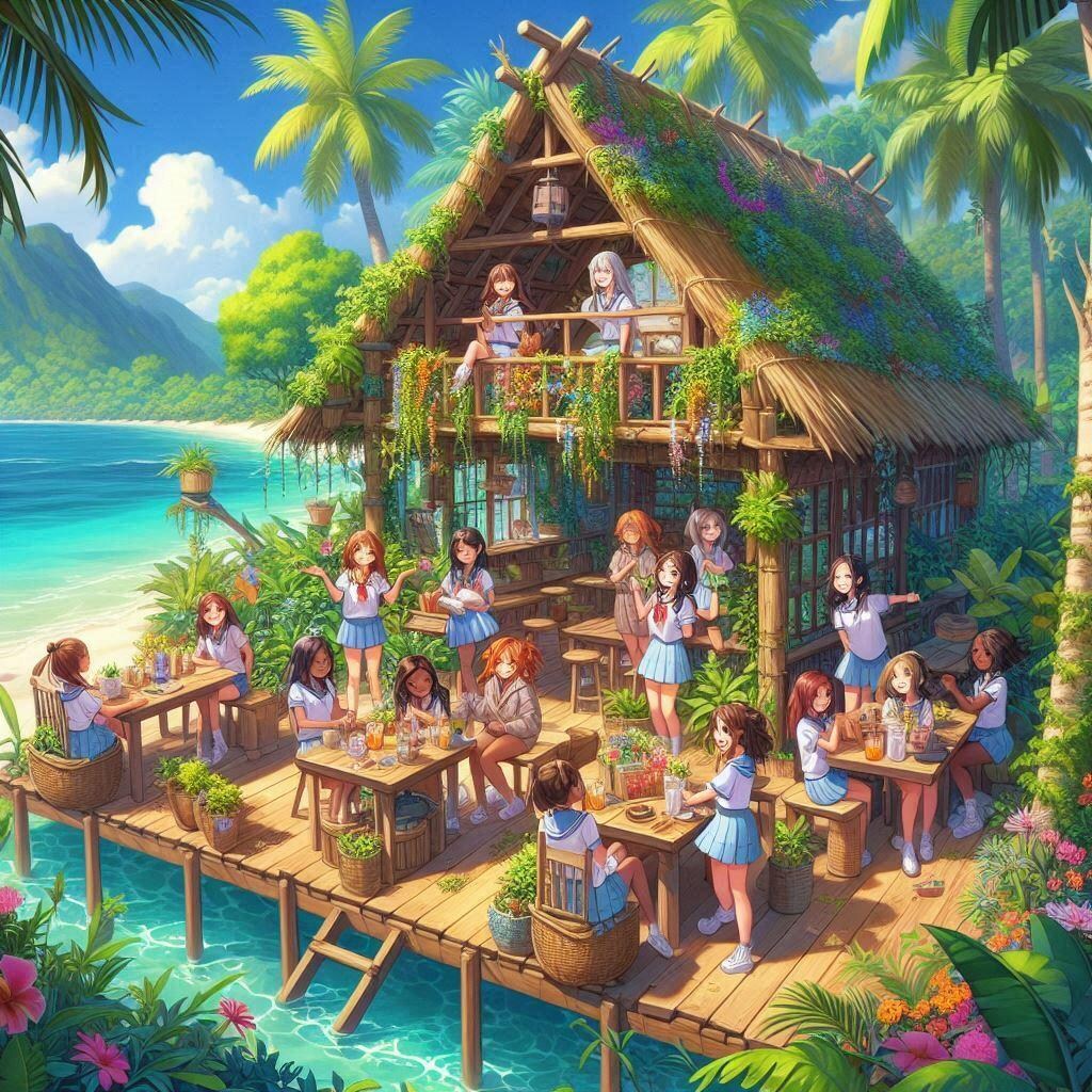 女子高生が無人島で栽培バル生活