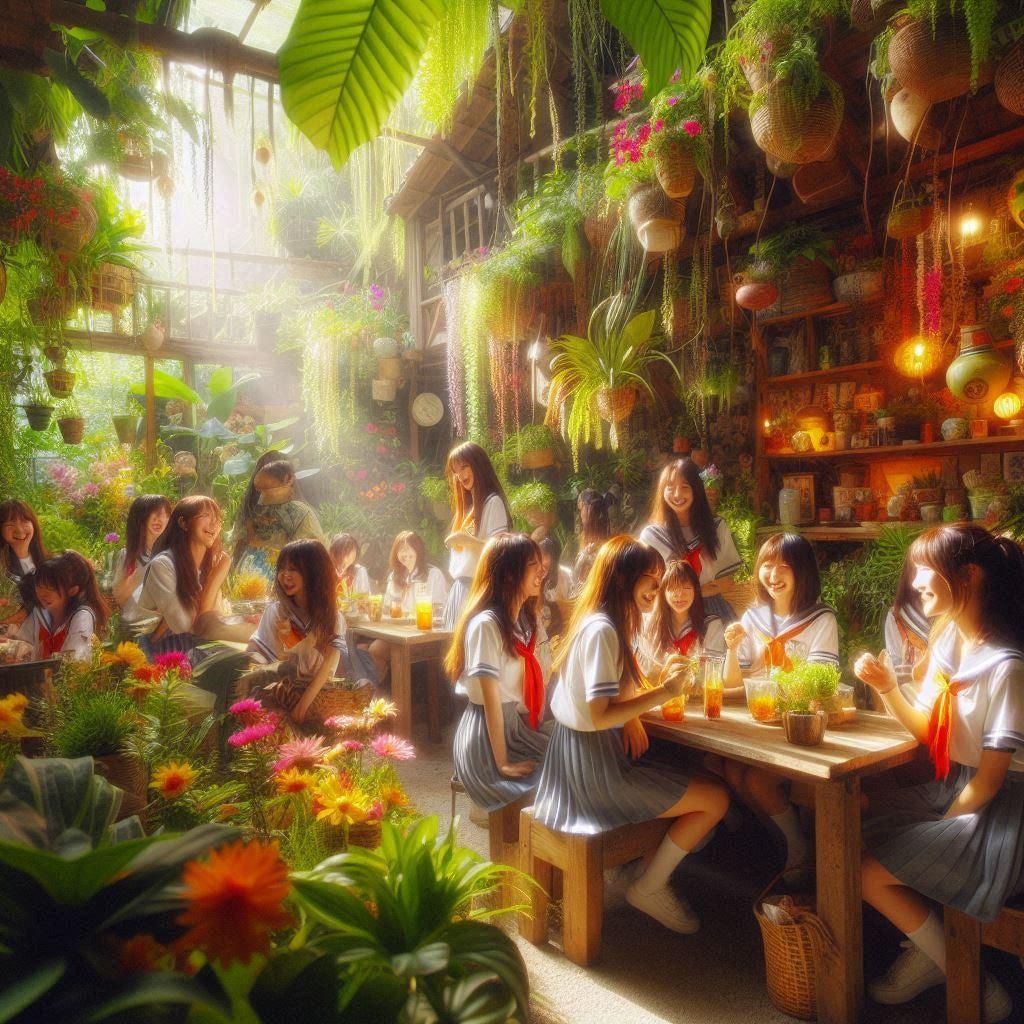 女子高生が無人島で栽培バル生活