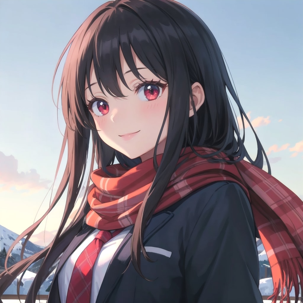 冬服でたたずむししょは可愛いな　弾 | の人気AIイラスト・グラビア