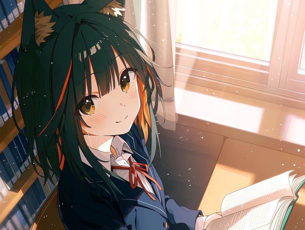 きみもなにか読むかにゃん（１）niji7