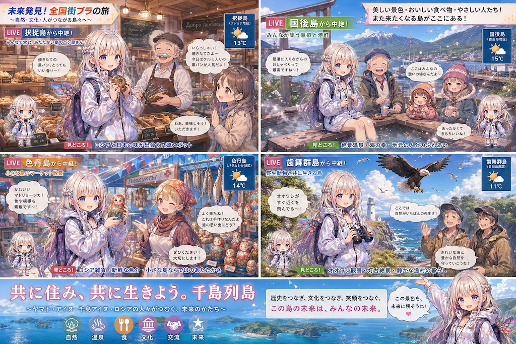 未来シェチカと街ブラロケ