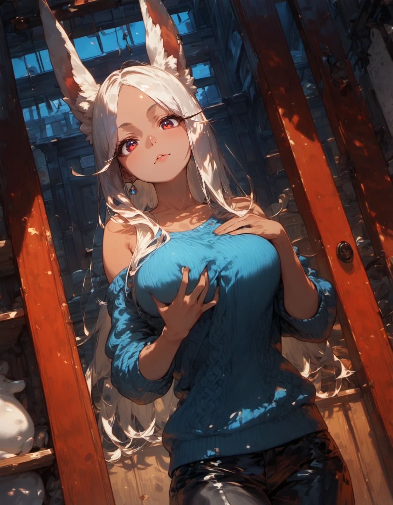 Azure Silence, Scarlet Light | の人気AIイラスト・グラビア