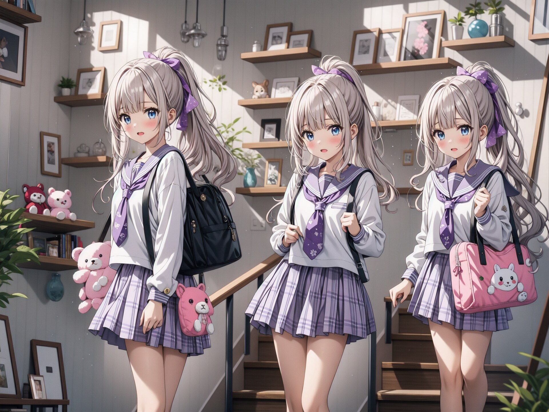 三つ子ちゃんの朝