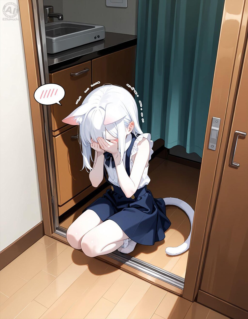 そんなところでしゃがみこんでどうしたんだい？ましろ？