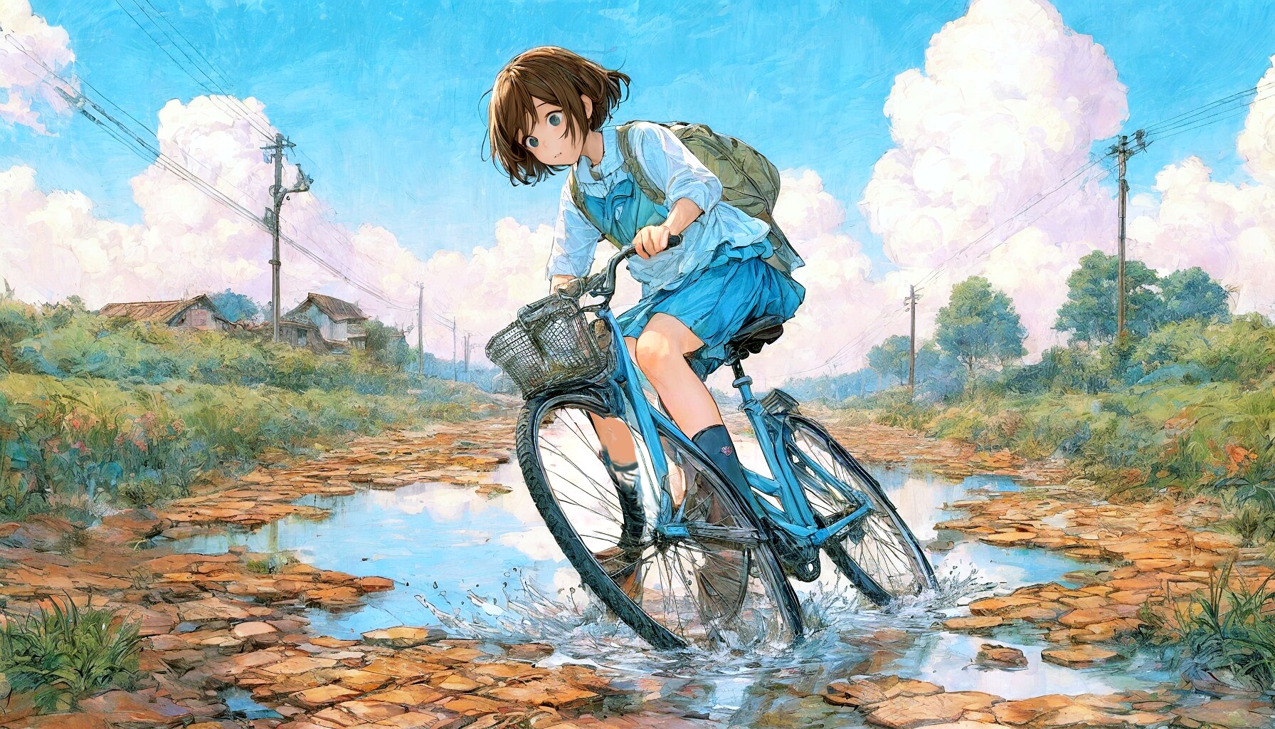 夏空と少女55 | の人気AIイラスト・グラビア