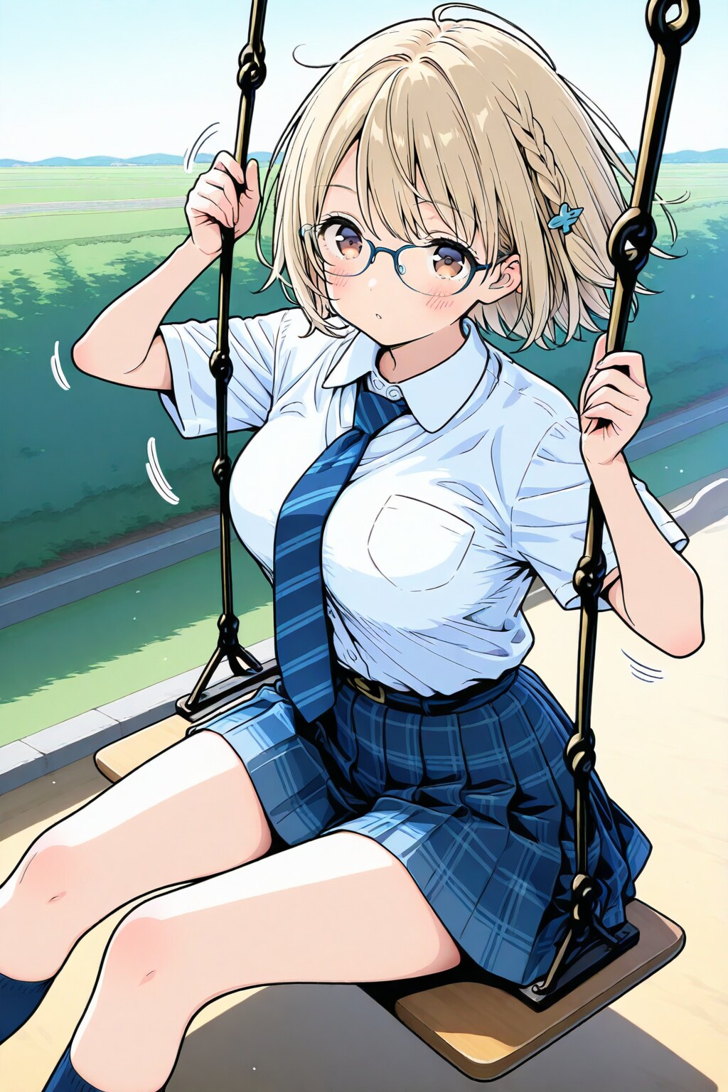 ベージュ髪の学生【BEHIMOTH】