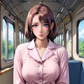 電車内で見つけた爆乳美女 5枚目