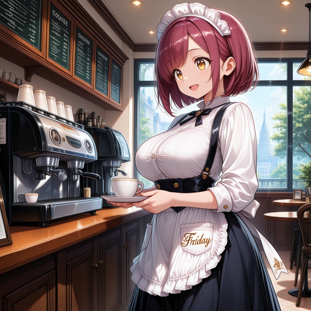 おはようございます（挨拶メイドの芽衣ちゃん）