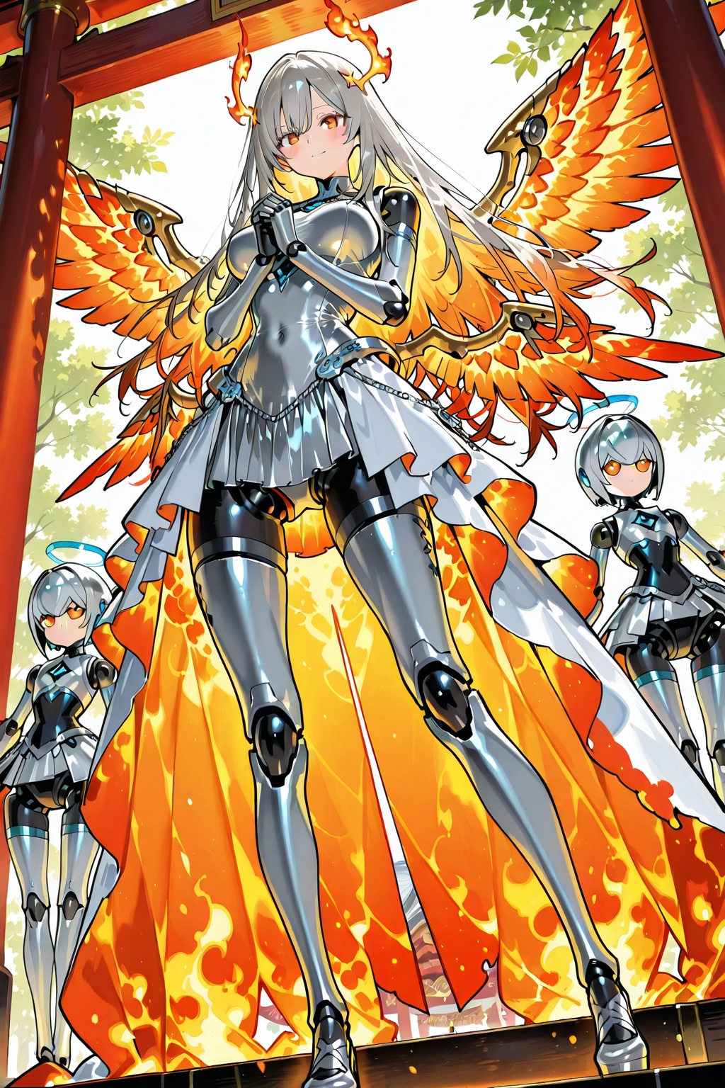 ちちぷい生成メカ娘　フェニックス　初詣 | の人気AIイラスト・グラビア