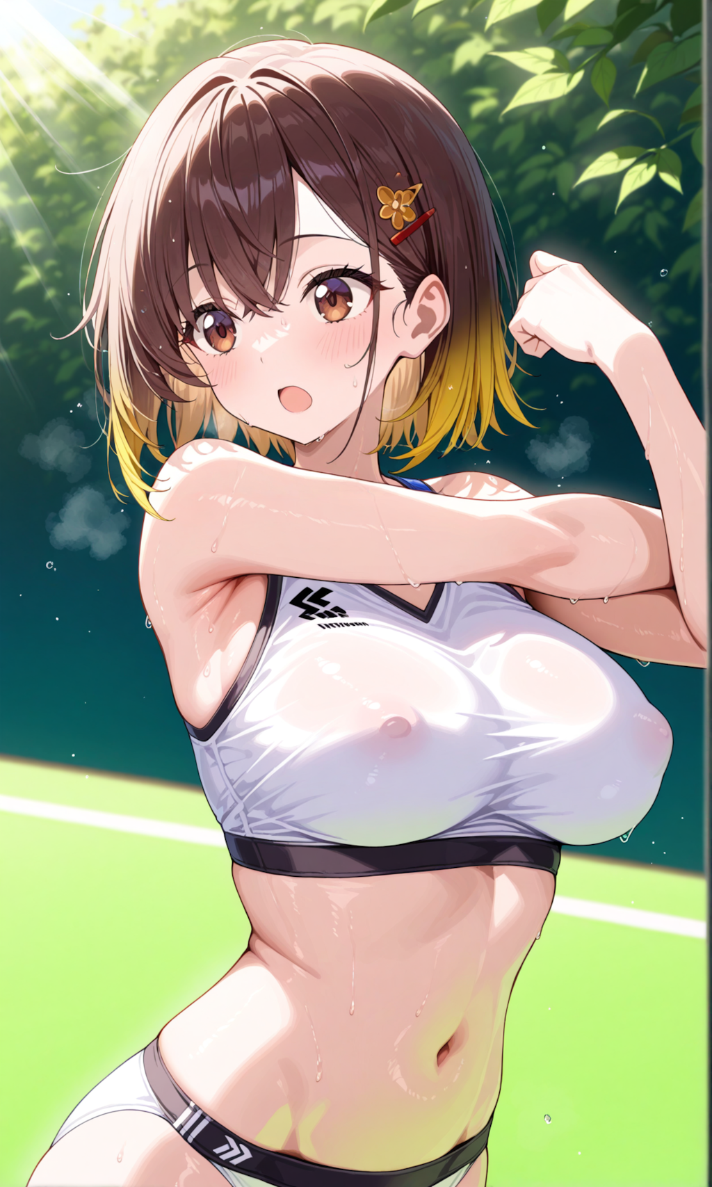 陸上部顧問の結衣先生