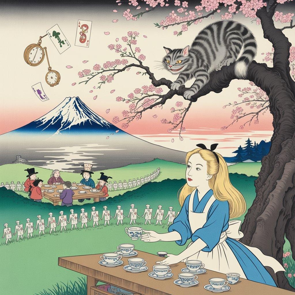 和風の不思議の国のアリス