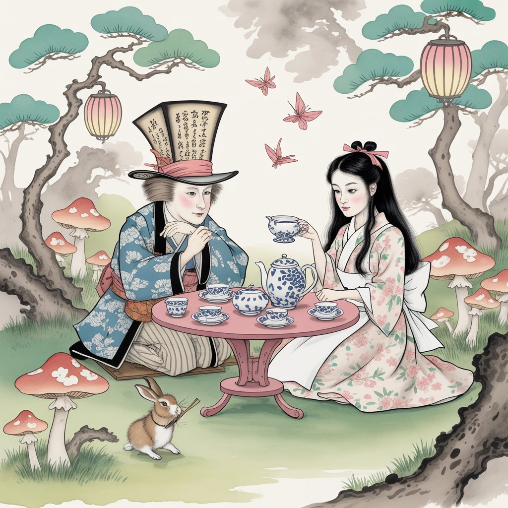 和風の不思議の国のアリス | の人気AIイラスト・グラビア