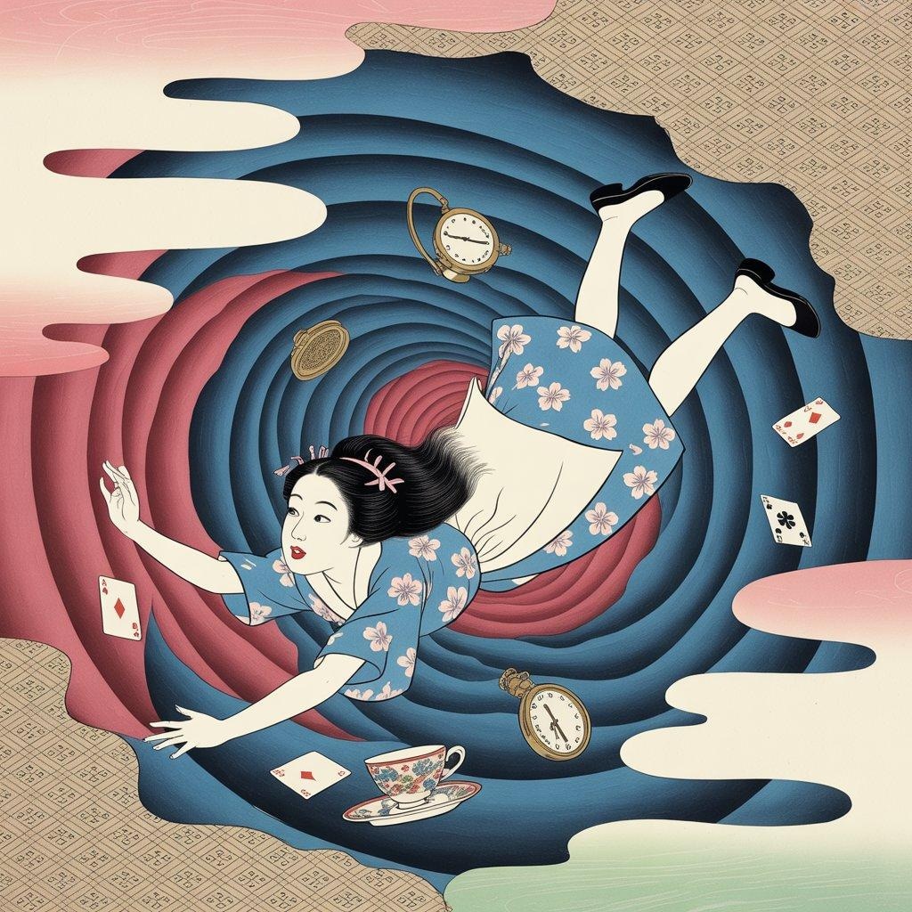 和風の不思議の国のアリス