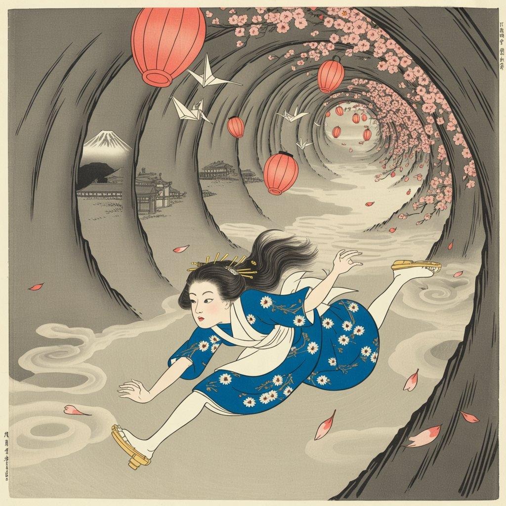 和風の不思議の国のアリス