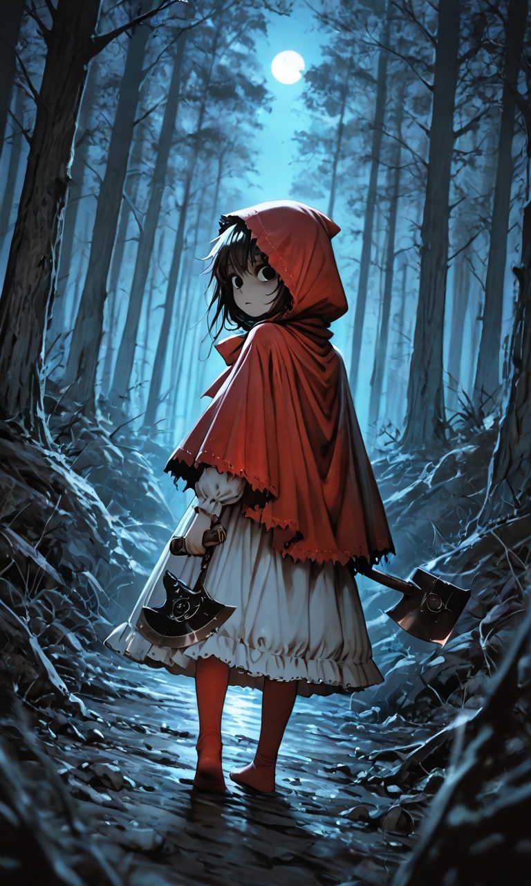 赤ずきんと手斧 | の人気AIイラスト・グラビア