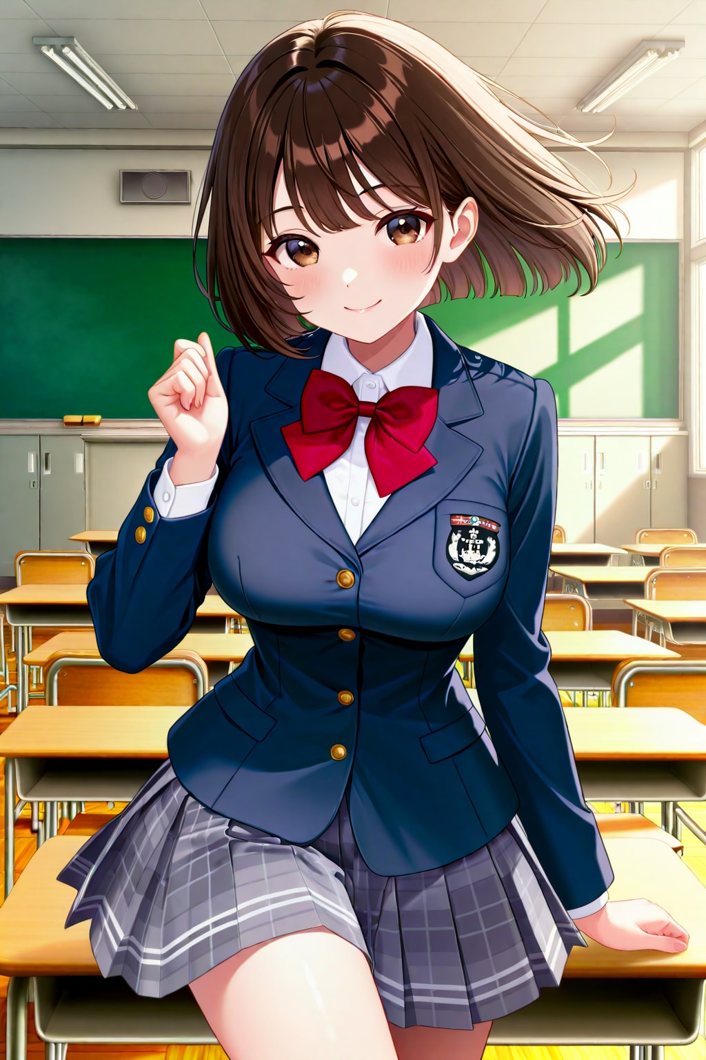 ブレザー制服のアキちゃん