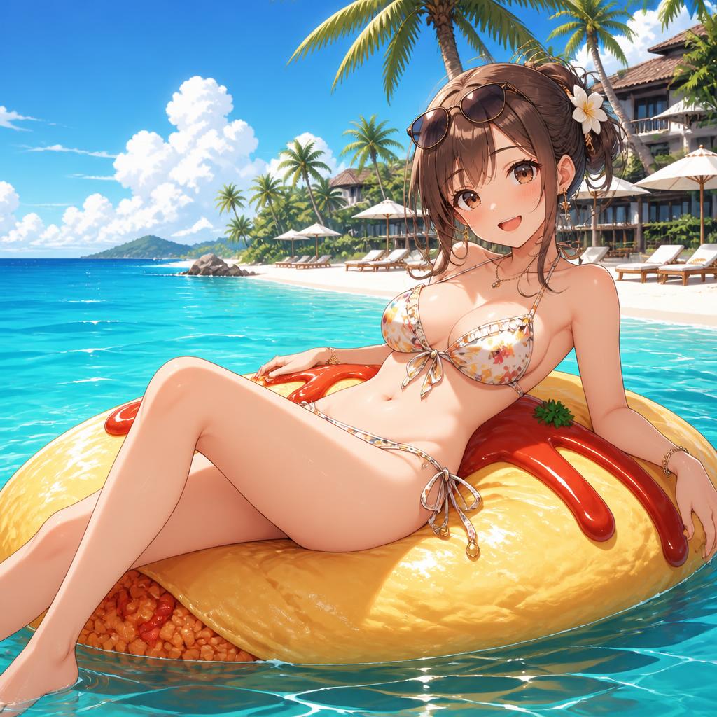 オムライス浮き輪