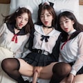 Vol180_ Sailor-collar blouse in dark color NSFW 12枚目